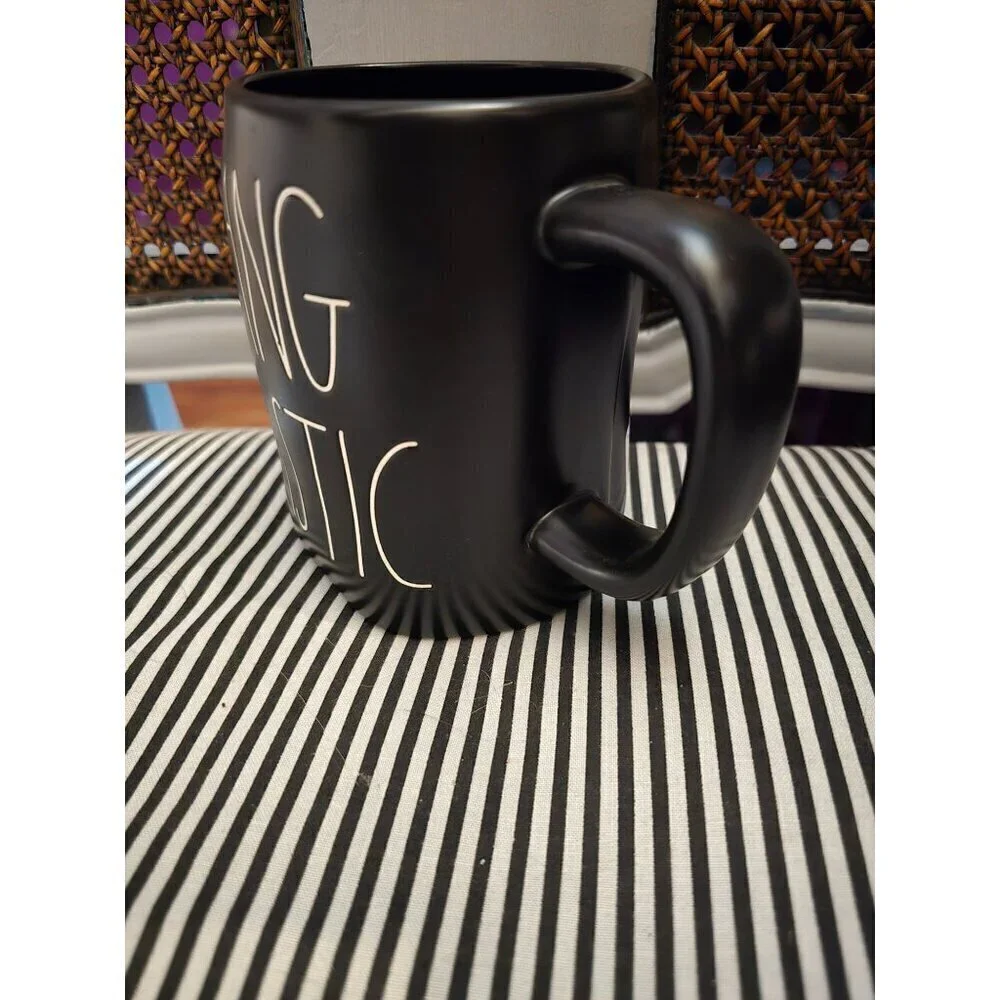 NWT Rae Dunn Fangtastic Vampire Halloween Mug Black 2021